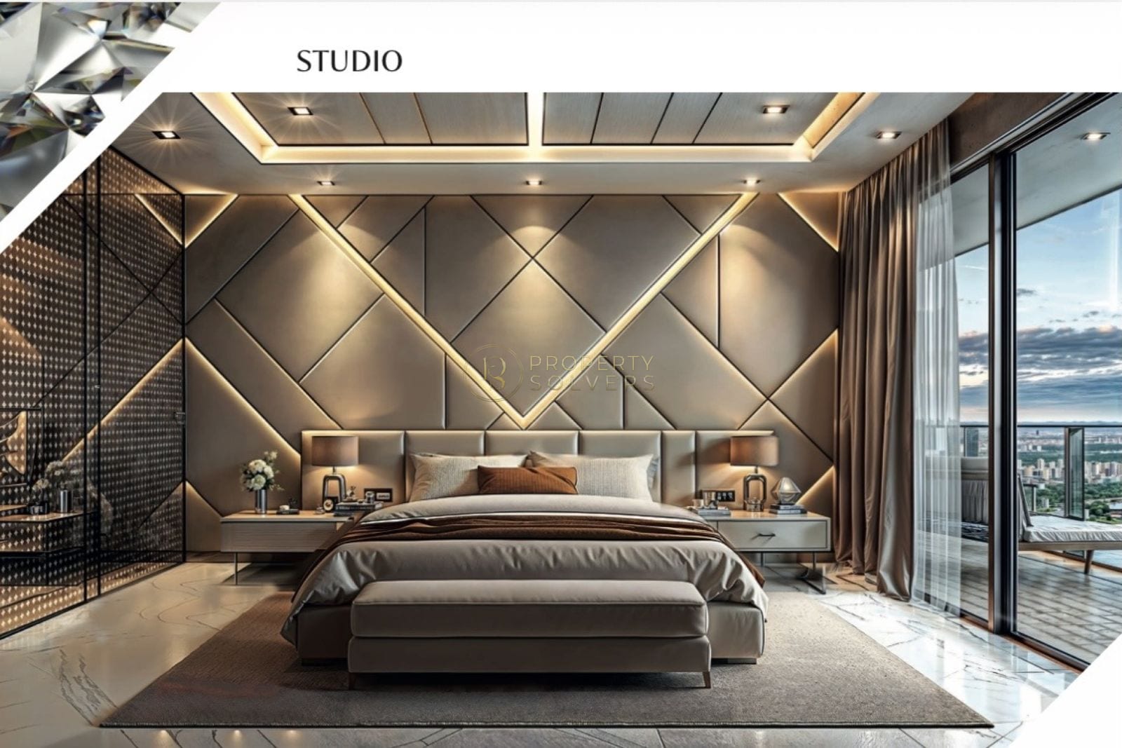 Luxury Studio | Lake & Skyline Views | Below OP