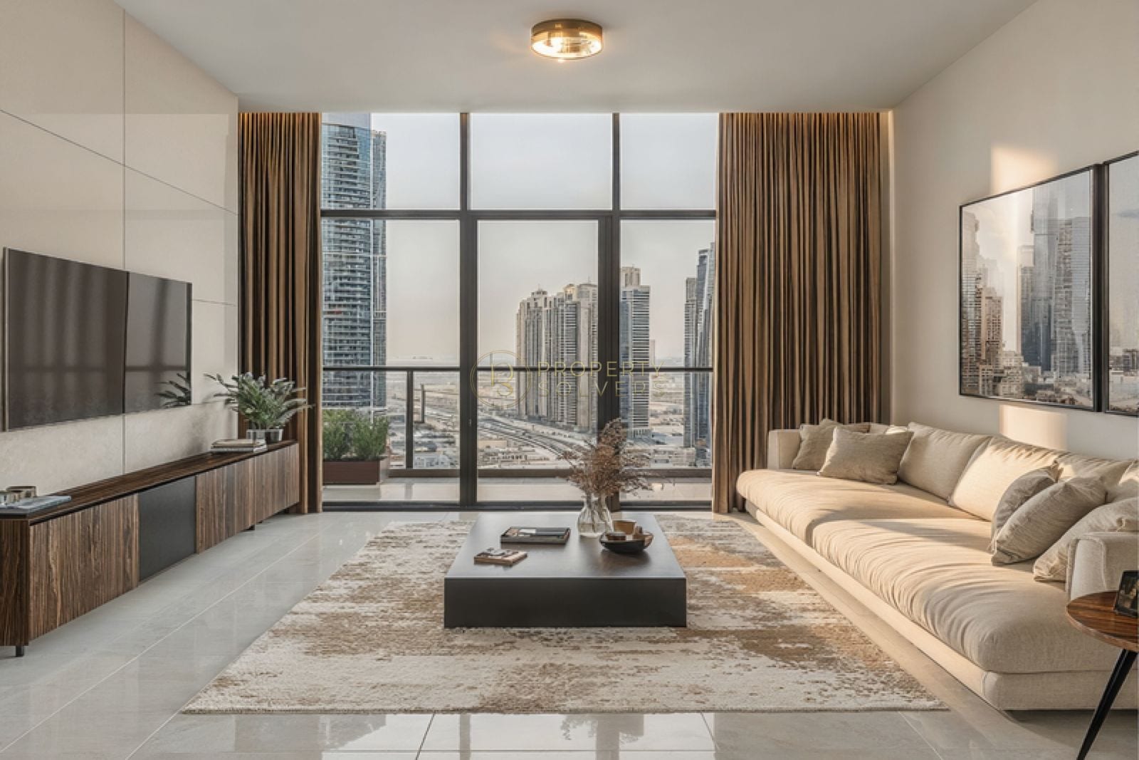 Azizi Raffi 1BR | Skyline View | Near Metro